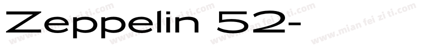 Zeppelin 52字体转换
